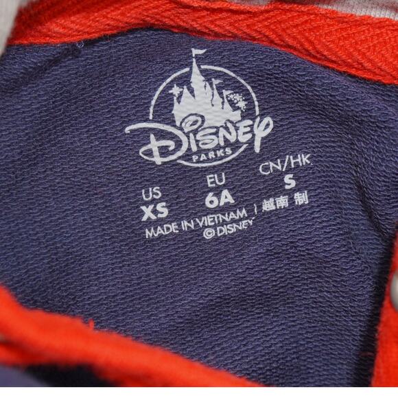 Disney Parks Pluto Hoodie XS 6A “HOUNDsight is 20/20” Navy Red Kids Pullover - Picture 4 of 4